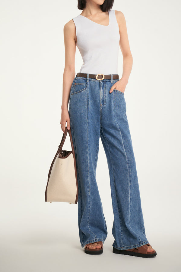 laurèl Laurèl White Asymmetrical Neckline Knit Top White