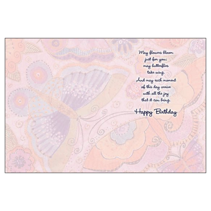 Laurel Burch Birthday Card: Granddaughter: May Flowers Bloom Just For You