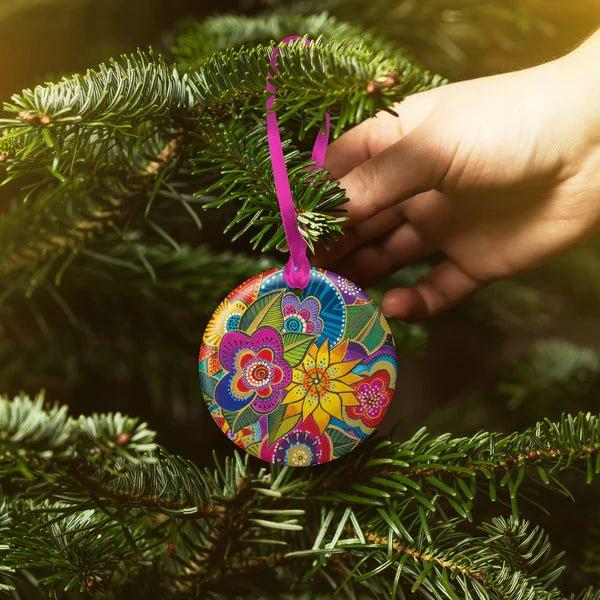 Laurel Burch Carlotta's Garden Porcelain Keepsake Ornament