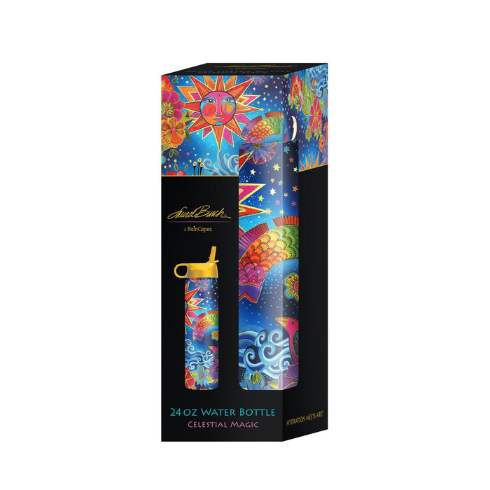 Laurel Burch Celestial Magic Insulated Water Bottle - 24 Oz