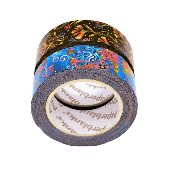 Laurel Burch Celestial Magic/Wildflowers Washi Tape - 2 Pack