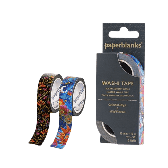 Laurel Burch Celestial Magic/Wildflowers Washi Tape - 2 Pack