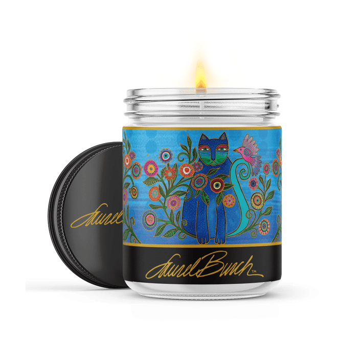 laurel burch Cerulean Cat Scented Soy Candle - 16-oz. Jar