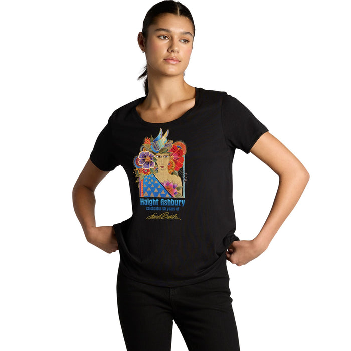 laurel burch Commemorative Haight Ashbury Mural T-Shirt