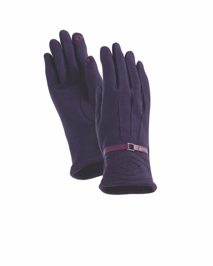 laurel burch Diamond Pop Stitch Touchscreen Gloves - Purple