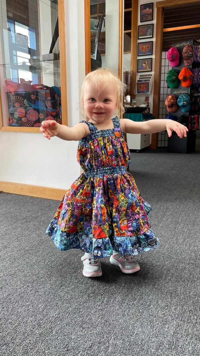 Laurel Burch Feline Frolic By-the-Yard - Multi Metallic