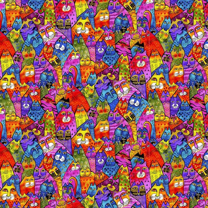 laurel burch Feline Frolic By-the-Yard - Multi Metallic