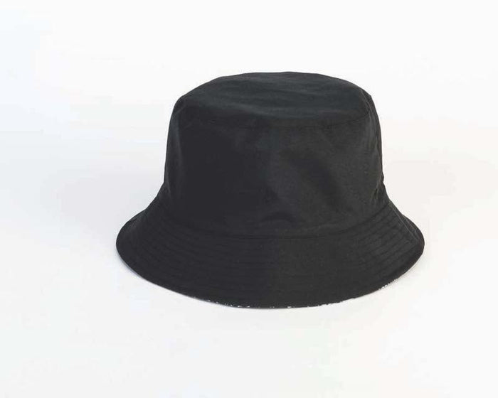 Laurel Burch Floral Reversible Bucket Hat - Black/White