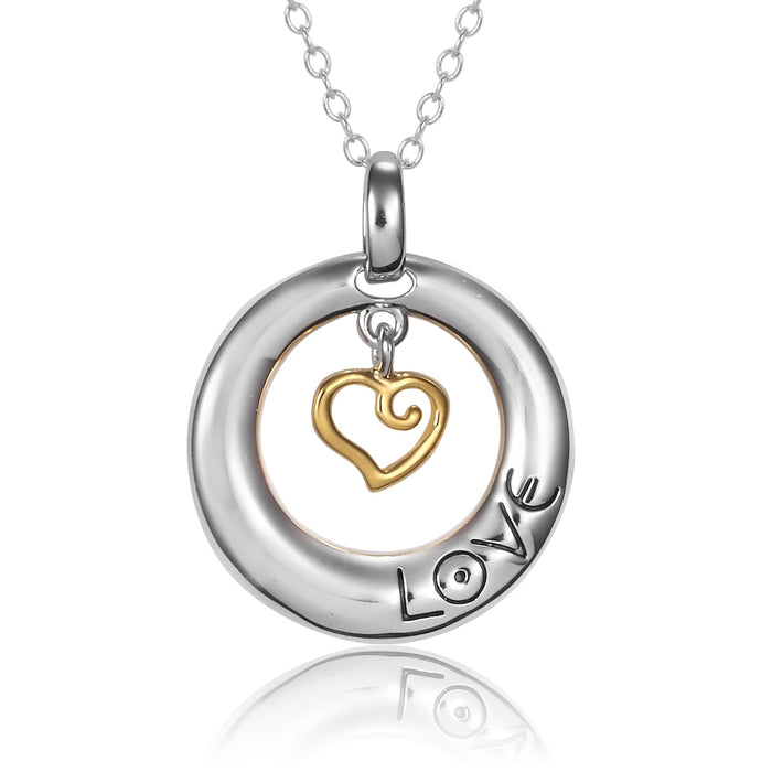 laurel burch Heart of Love Necklace - 14K Gold & Sterling Silver