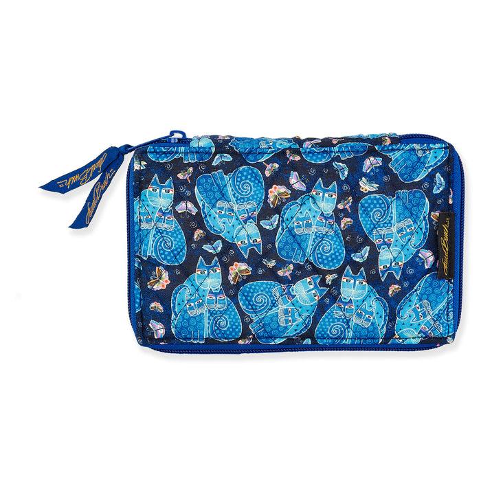 Laurel Burch Indigo Cats Morn-Noon-Eve 7-Day Pill Organizer