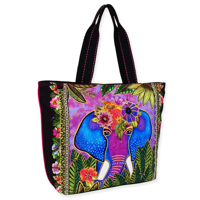 Laurel Burch Alijah Elephant Large Tote