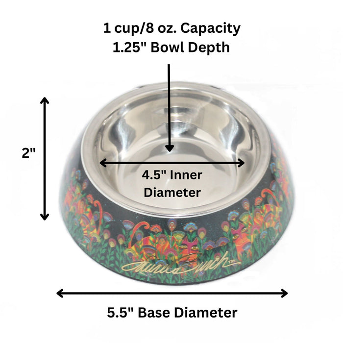 Laurel Burch Bella Cat Pet Bowl