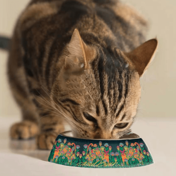Laurel Burch Bella Cat Pet Bowl