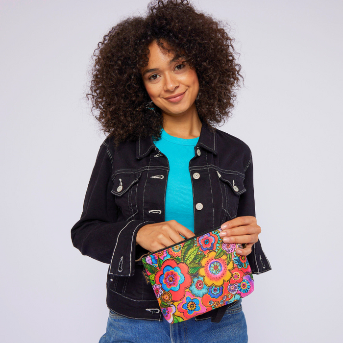 Laurel Burch Blooming Floral Wristlet