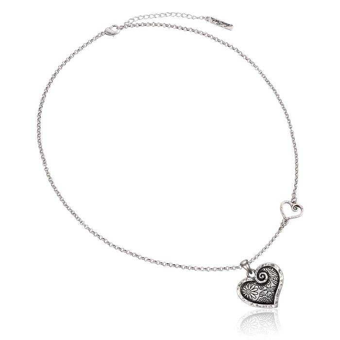 Laurel Burch Blooming Heart Necklace