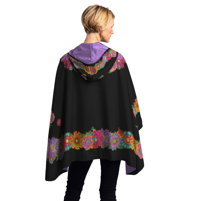 Laurel Burch Blooms Reversible Rain Cape