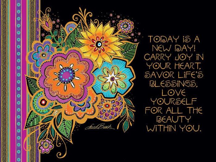 laurel burch Blossoming Ecouragement Card - Single