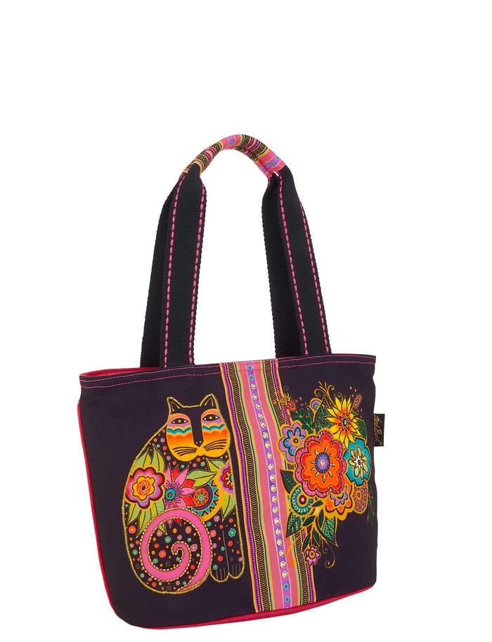 Laurel Burch Blossoming Feline Medium Tote