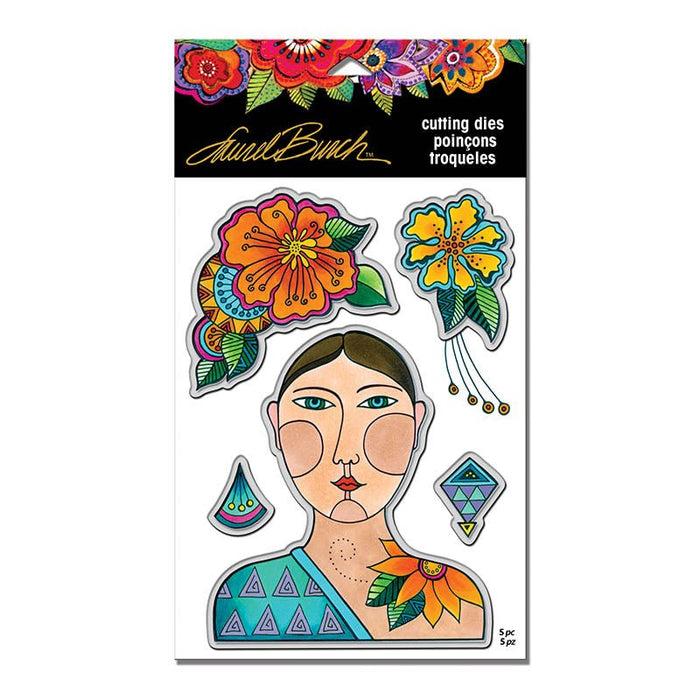 laurel burch Blossoming Woman Cutting Dies Set