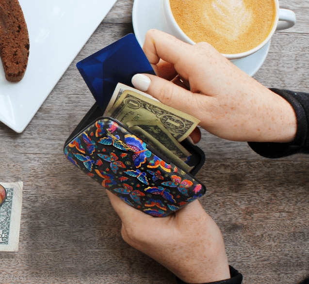 Laurel Burch Butterflies Armored Wallet