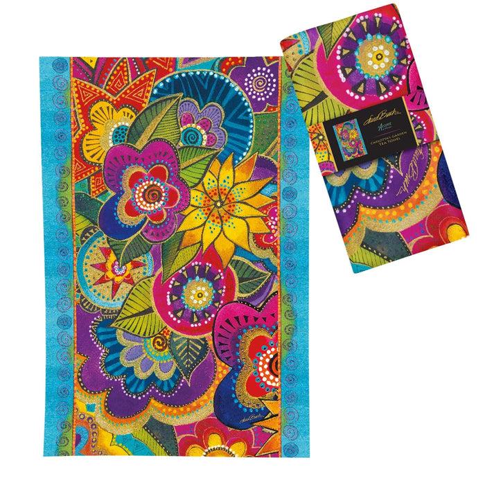 Laurel Burch Carlotta's Garden Tea Towel