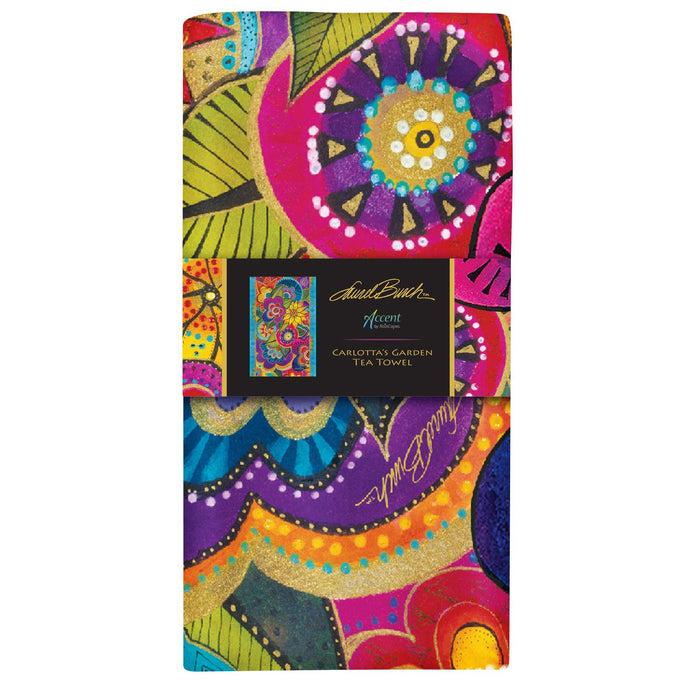laurel burch Carlotta's Garden Tea Towel
