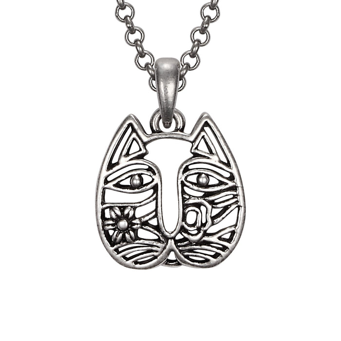 laurel burch Cat Face Necklace