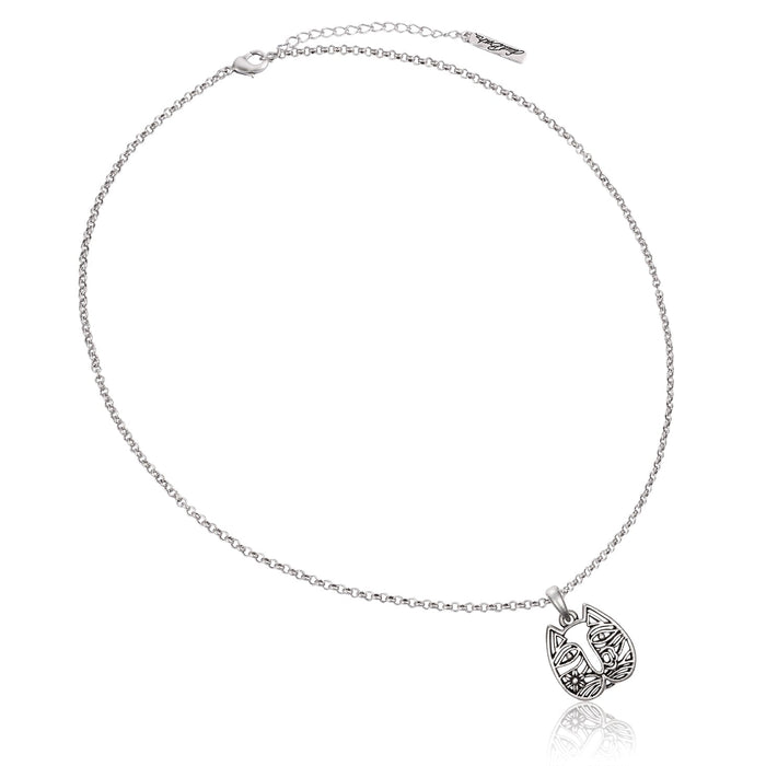 Laurel Burch Cat Face Necklace