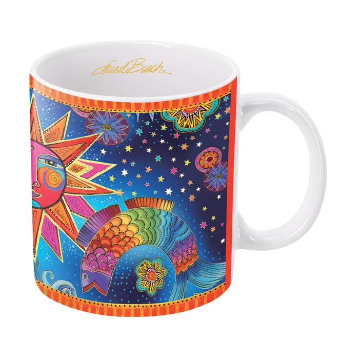 laurel burch Celestial Magic Ceramic Mug - 14 oz