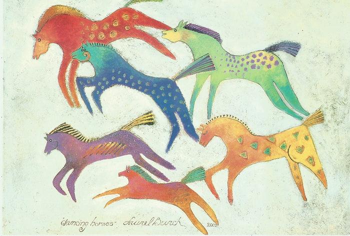 laurel burch Dancing Horses Print - 12" x 16"