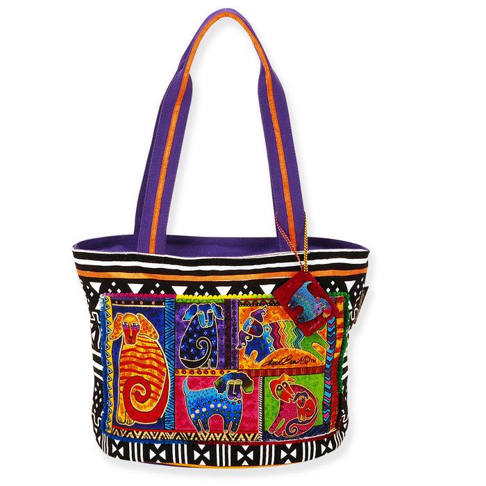 laurel burch Dog Tails Patchwork Medium Tote