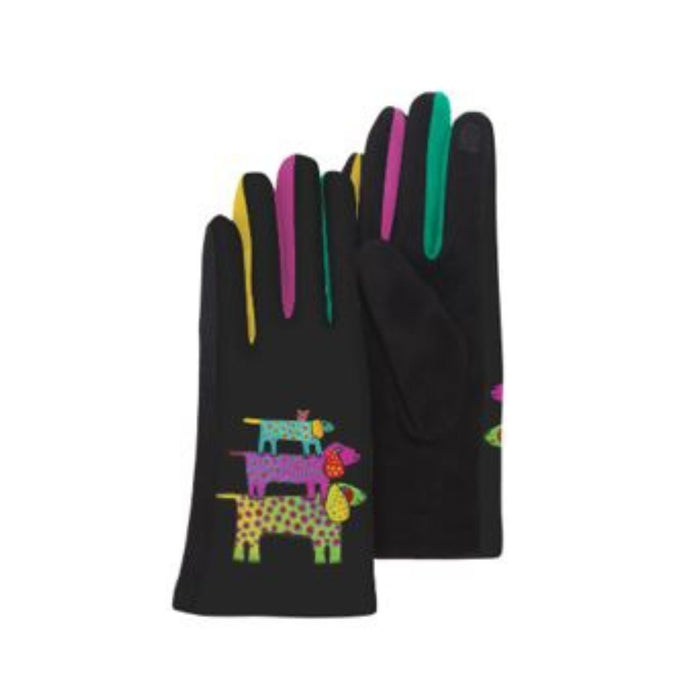 laurel burch Dog Tribe Touchscreen Gloves