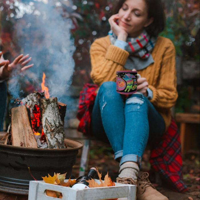 Laurel Burch Dogs & Doggies Ceramic Mug - 14 Oz