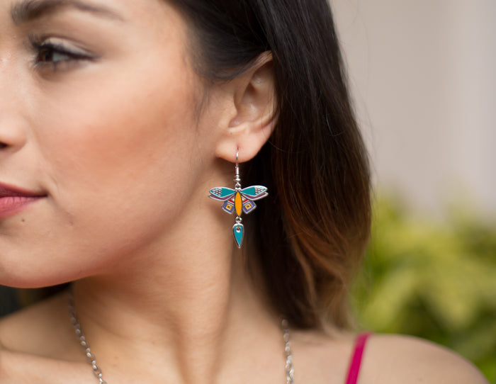 Laurel Burch Dragonfly Drop Earrings