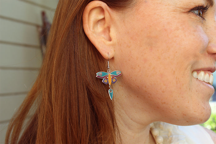 Laurel Burch Dragonfly Drop Earrings
