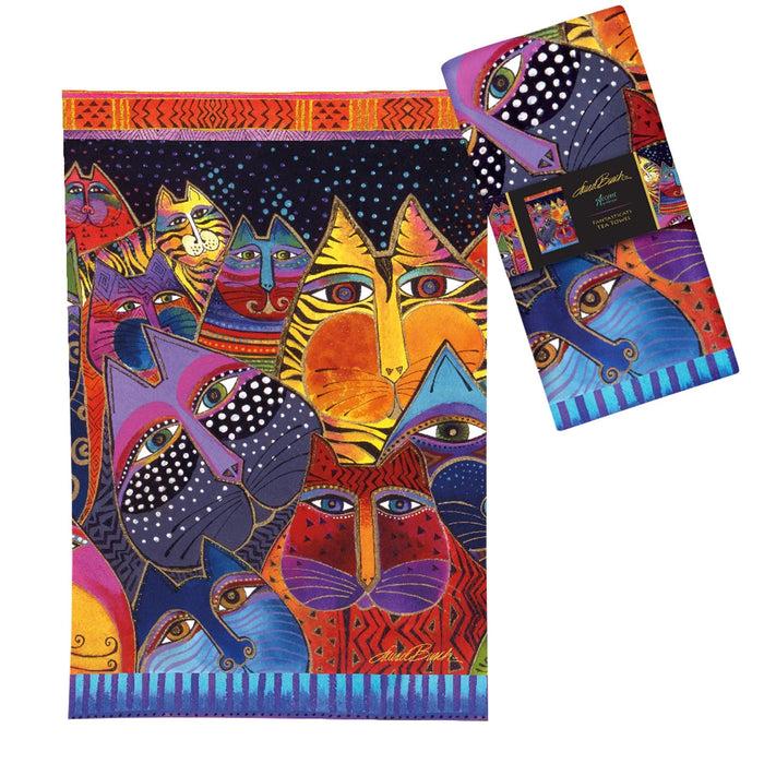Laurel Burch Fantasticats Tea Towel