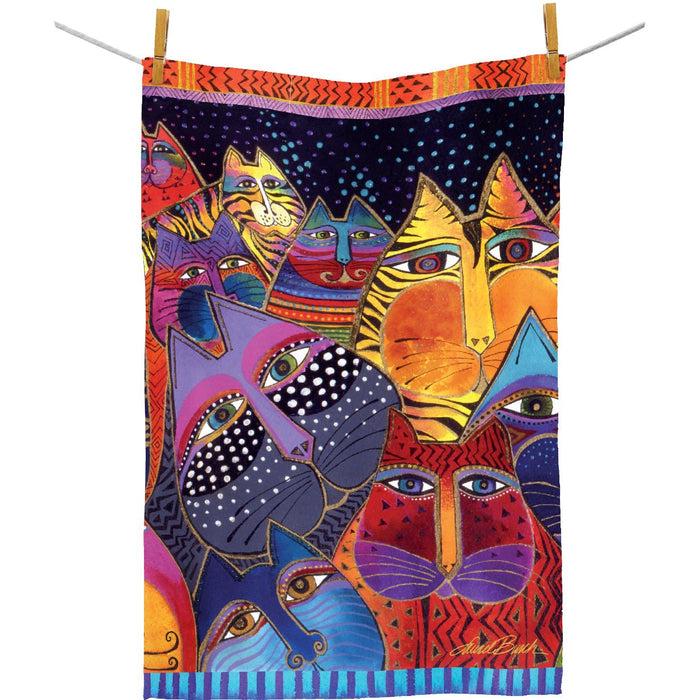 Laurel Burch Fantasticats Tea Towel