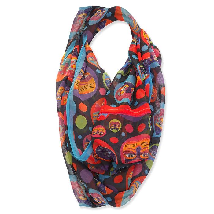 laurel burch Feline Faces Infinity Scarf