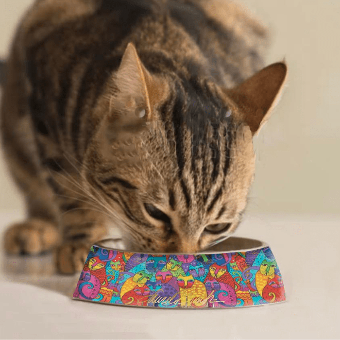 Laurel Burch Feline Frolic Pet Bowl
