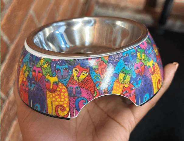 Laurel Burch Feline Frolic Pet Bowl