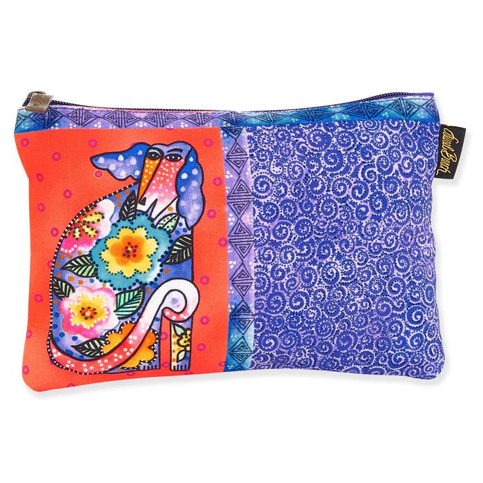 laurel burch Floral Dog Cosmetic Bag