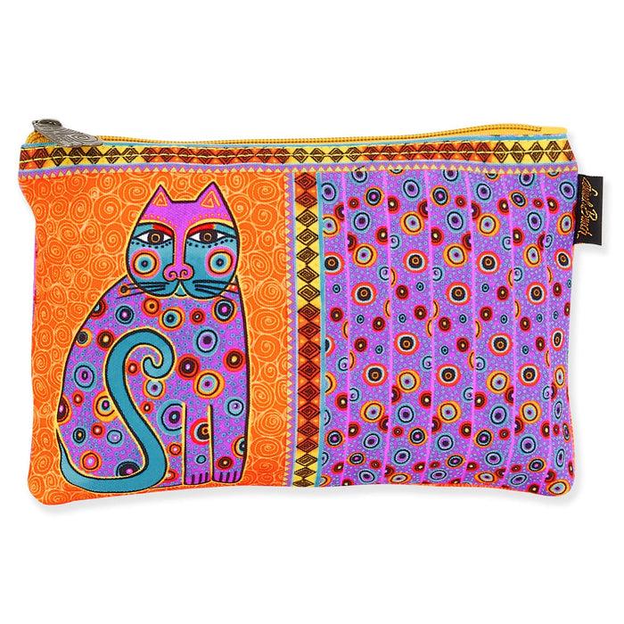 laurel burch Fuchsia Cat Dots Cosmetic Bag