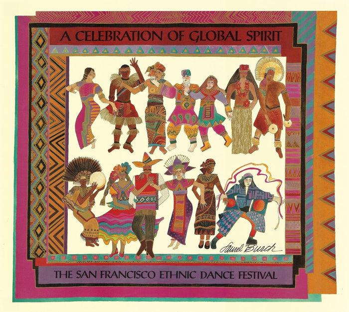laurel burch Global Spirit Poster Print - 23" x 25"