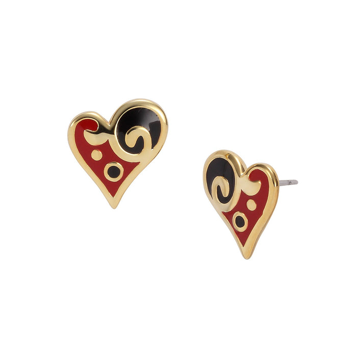 laurel burch Harmony Heart Stud Earrings - Black/Red