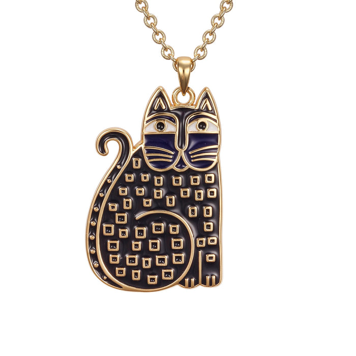 laurel burch Indigo Cat Necklace - Black