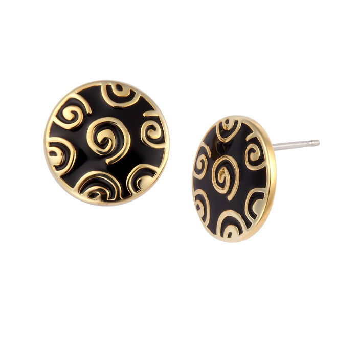 laurel burch Jubilee Stud Earrings - Black