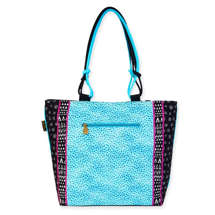 Laurel Burch Kitty Noir In Blossoms Large Tote