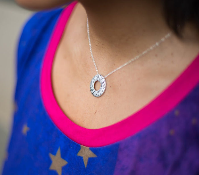 Laurel Burch Laurel's Om Necklace - Sterling Silver