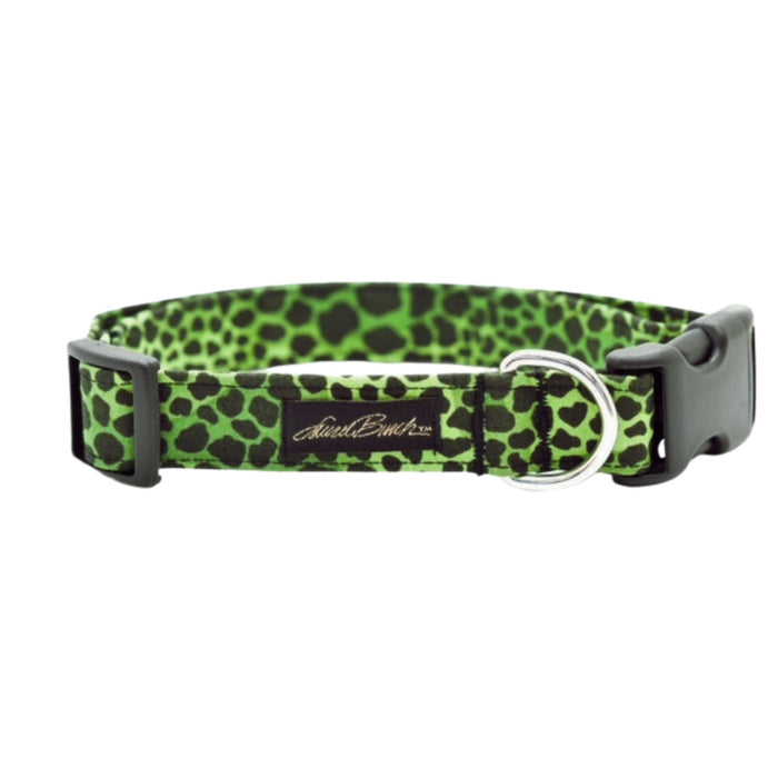 laurel burch Leopard Pet Collar - Olive