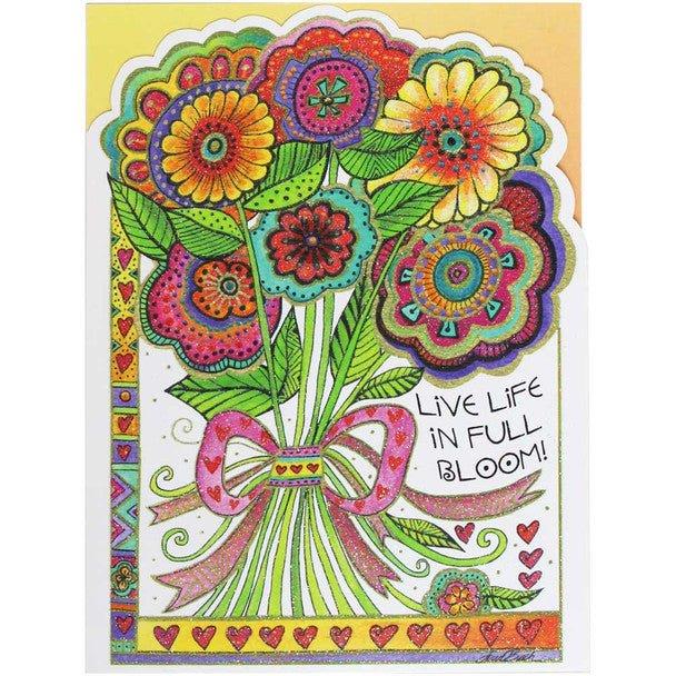 laurel burch Live Life in Full Bloom Card - Single